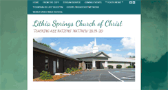 Desktop Screenshot of lithiaspringschurchofchrist.com