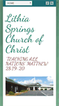 Mobile Screenshot of lithiaspringschurchofchrist.com